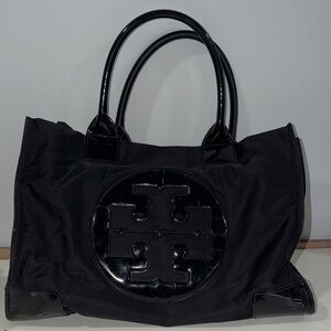 Tory Burch Black Ella Tote Bag
